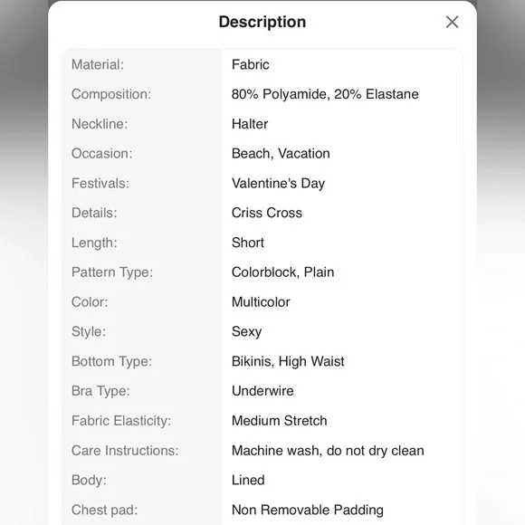 🔥Colorblock Halter One Piece Swimsuit - Picture 8 of 8